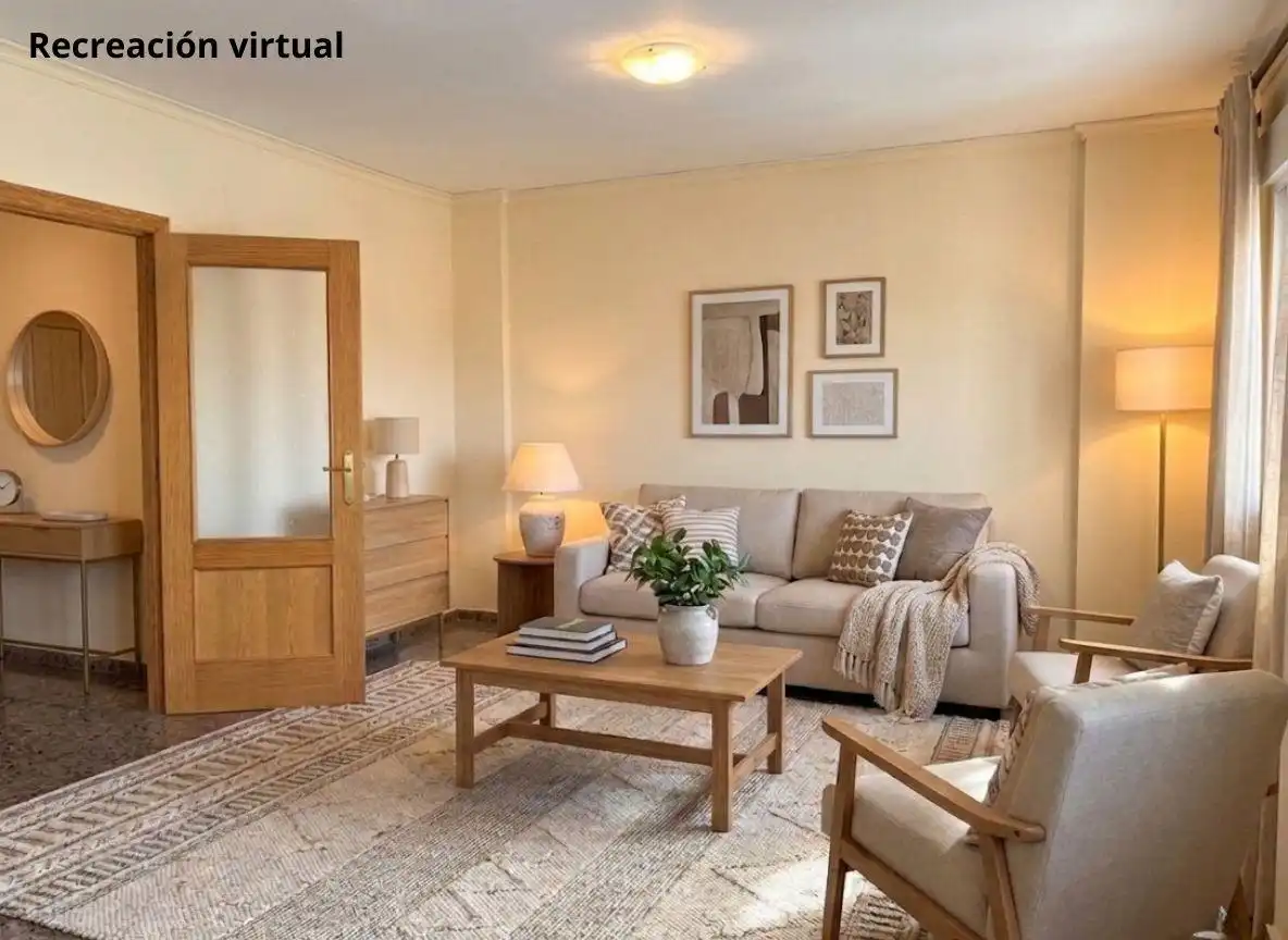Sala de estar de Casa adosada en venta en Daimús con Aire acondicionado y Balcón