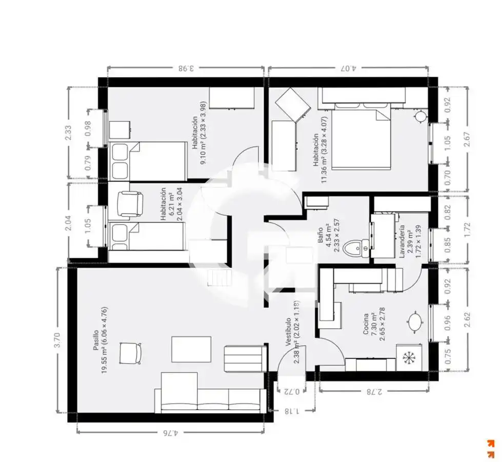 Flat for sale in Sant Boi de Llobregat  with Air Conditioner, Heating and Oven