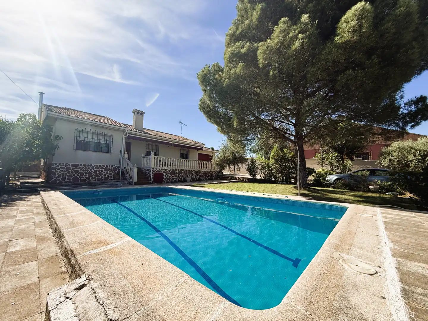 Schwimmbecken von Haus oder Chalet zum Verkauf in Colmenar de Oreja mit Heizung, Privatgarten und Terrasse
