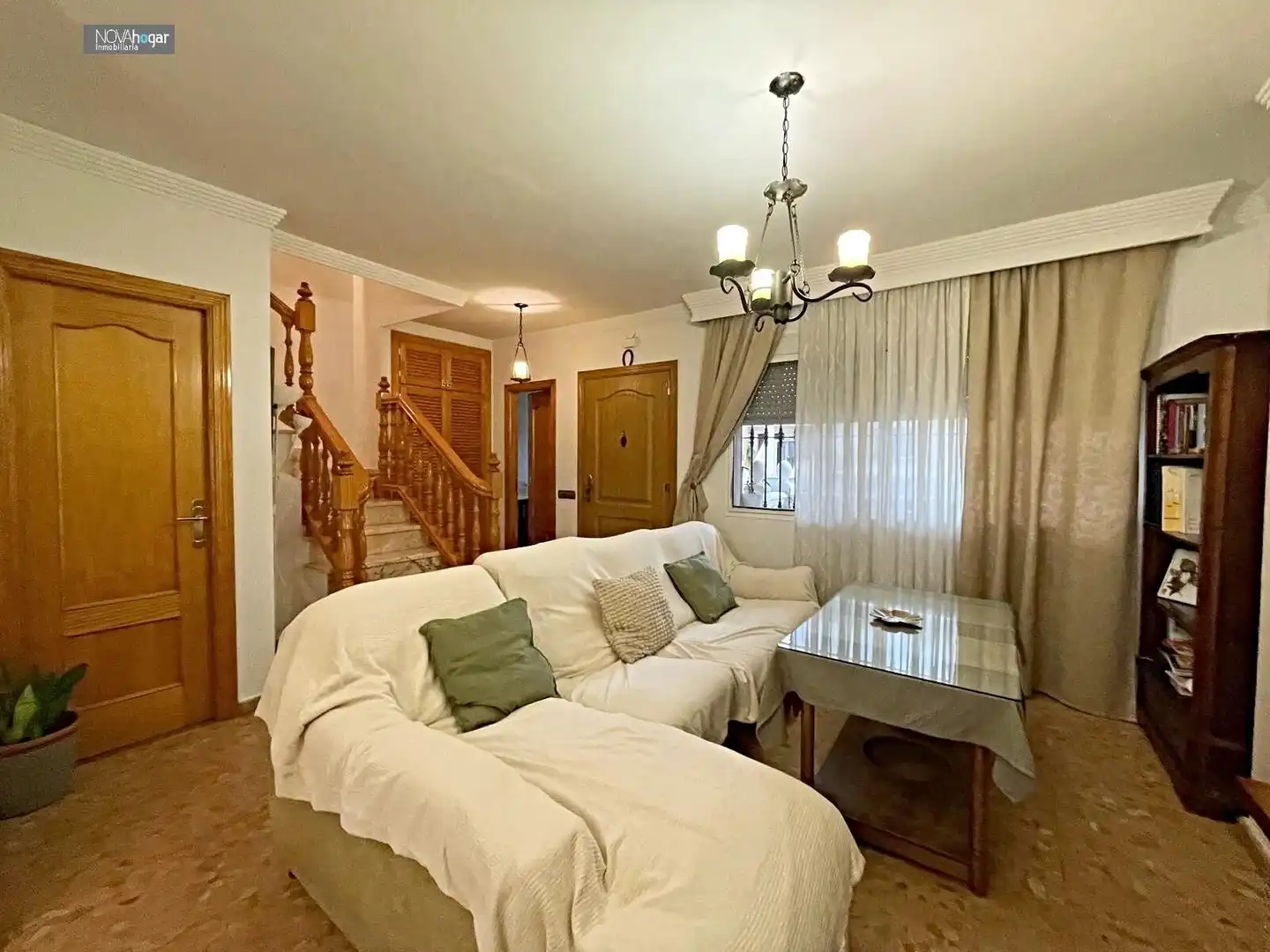 Sala de estar de Casa adosada en venta en Estación de Cártama