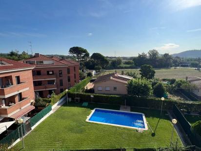 Garden of Flat for sale in Riells i Viabrea  with Terrace and Swimming Pool