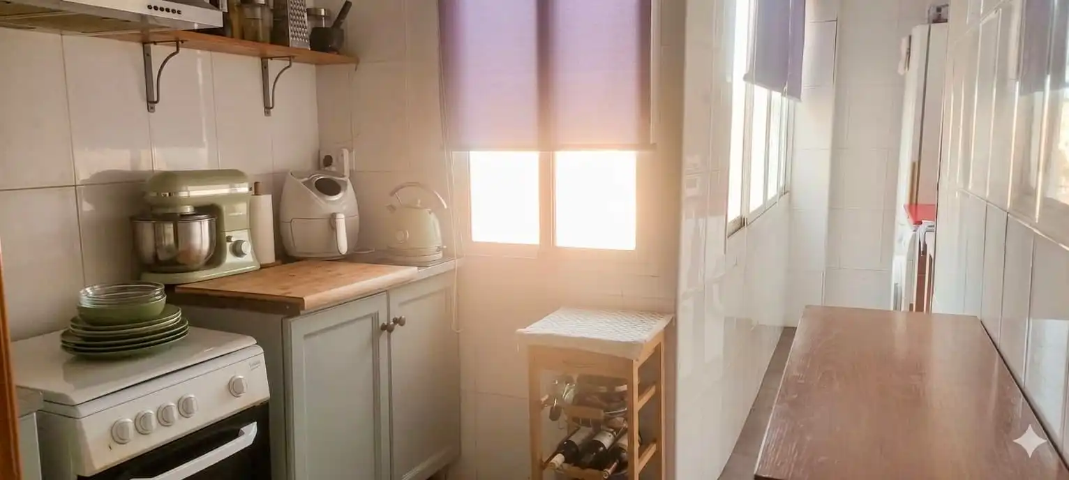 Küche von Wohnung zum Verkauf in Aspe mit Möbliert und Ofen