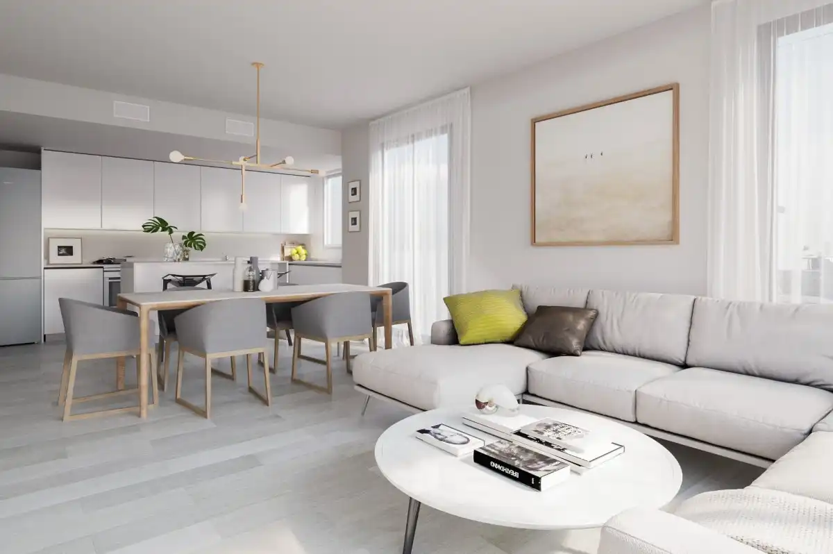 Sala de estar de Ático en venta en Mijas con Aire acondicionado, Calefacción y Jardín privado