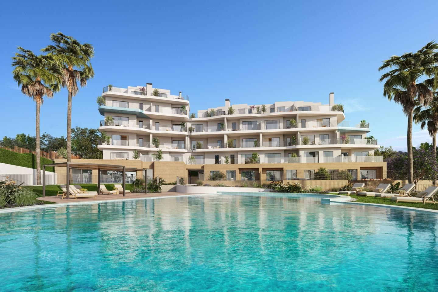 Piscina de Àtic en venda en Villajoyosa / La Vila Joiosa amb Aire condicionat, Jardí privat i Terrassa