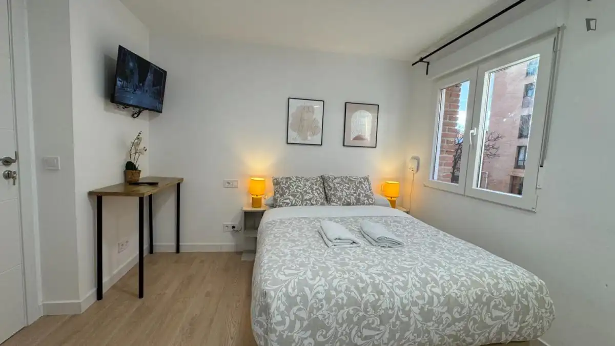 Bedroom of Study for rent in Madrid  with Air Conditioner, Heating and Furnished