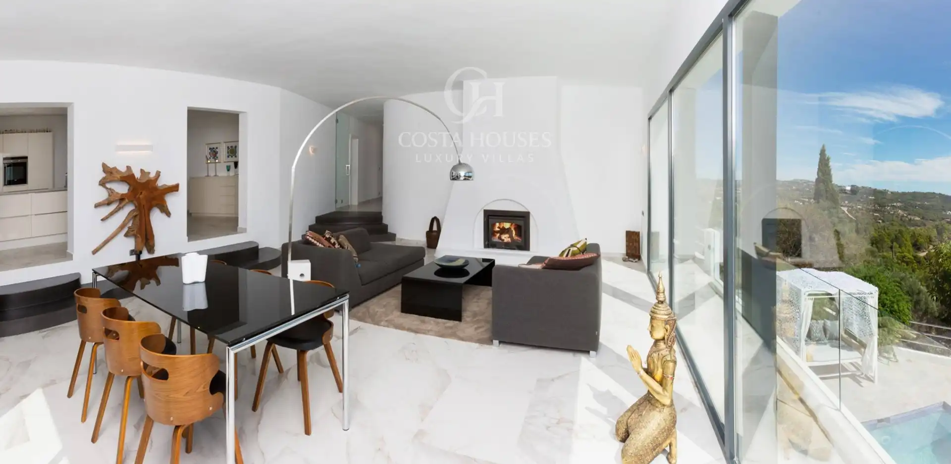 Sala de estar de Casa o chalet en venta en Benissa con Aire acondicionado, Calefacción y Jardín privado