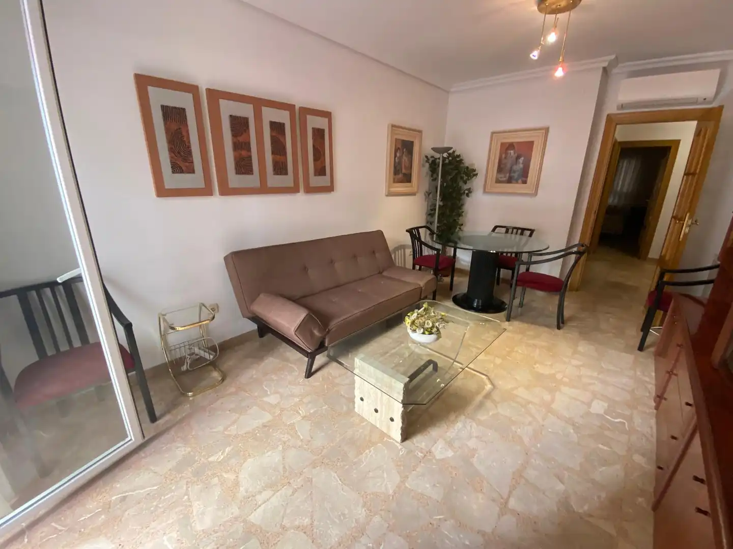 Living room of Apartments for rent in Albacete  with Air Conditioner, Heating and Furnished