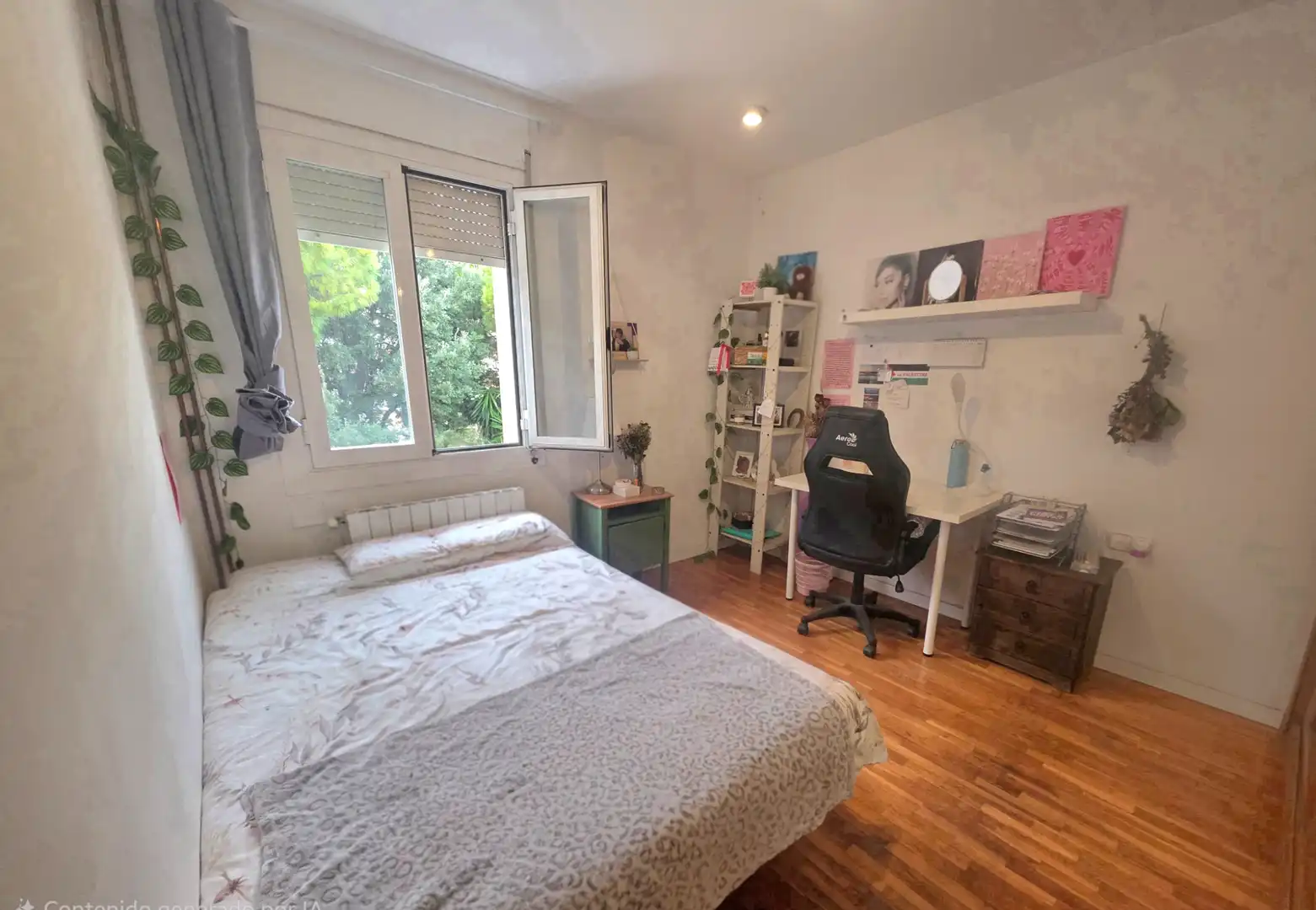 Schlafzimmer von Wohnung zum Verkauf in Barcelona mit Klimaanlage, Heizung und Parkett