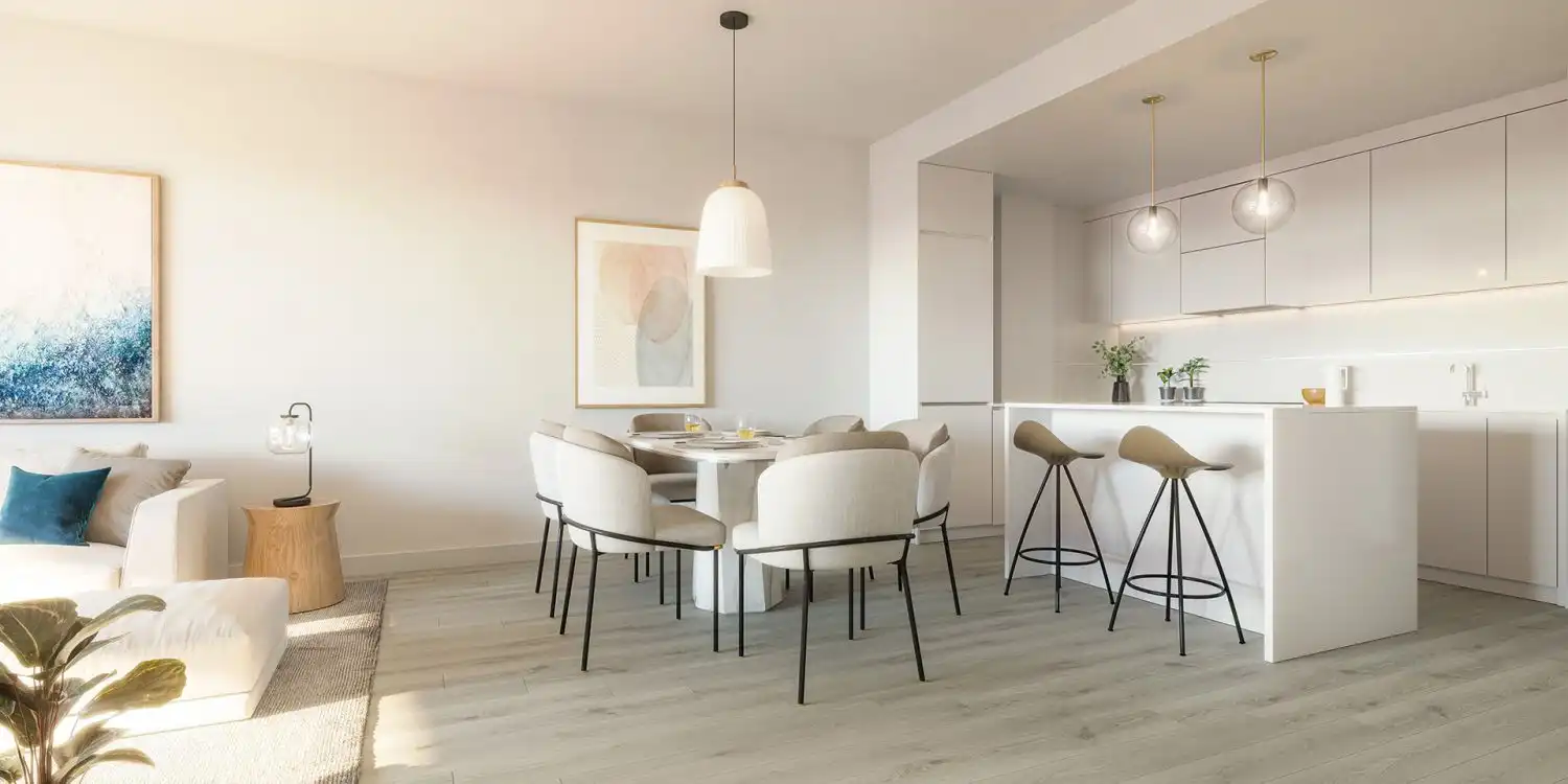 Dining room of Flat for sale in Mijas  with Air Conditioner, Heating and Terrace