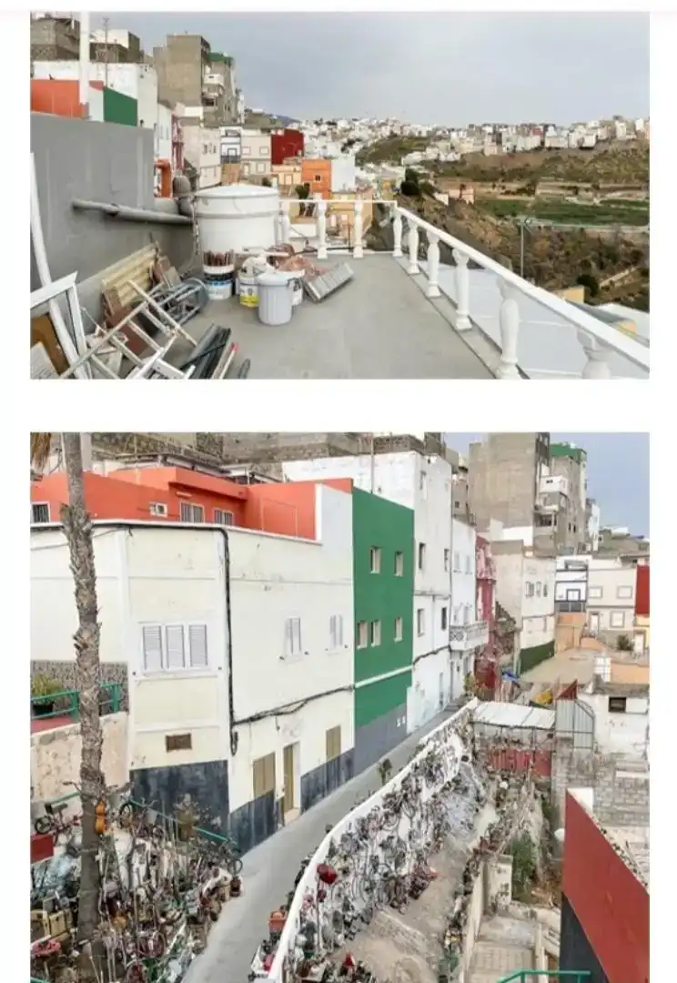 Vista exterior de Casa o xalet en venda en Las Palmas de Gran Canaria amb Moblat, Rentadora i Balcó