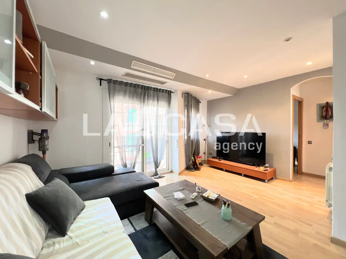 Sala de estar de Piso en venta en Badalona con Calefacción y Balcón