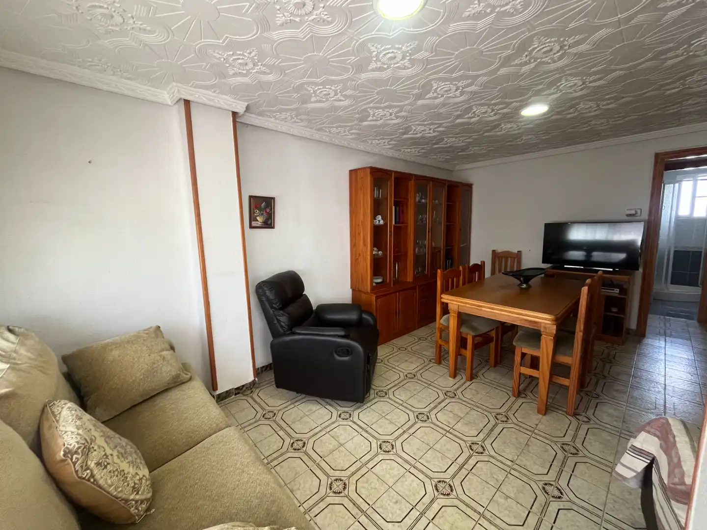 Sala de estar de Piso en venta en Sagunto / Sagunt con Amueblado, Horno y Lavadora