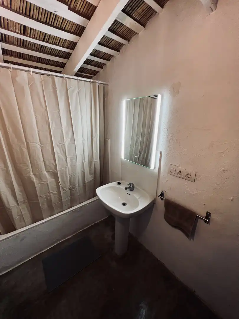 Badezimmer von Haus oder Chalet zur Miete in Adeje mit Klimaanlage, Privatgarten und Terrasse