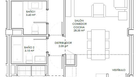 Photo 2 from new construction home in Flat for sale in  Concepción Arenal, 63, Las Cañas, Guadalajara