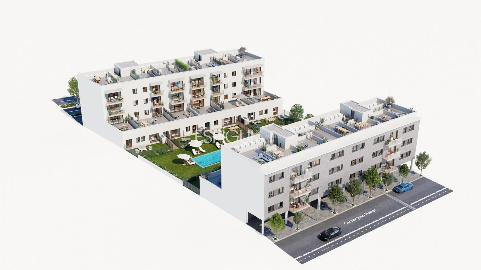 Exterior view of Flat for sale in Sarrià de Ter  with Heating, Terrace and Storage room