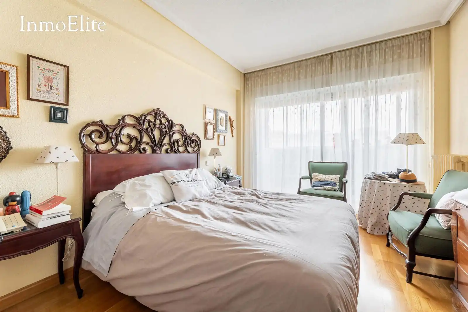 Schlafzimmer von Wohnung zum Verkauf in Madrid mit Heizung, Parkett und Terrasse