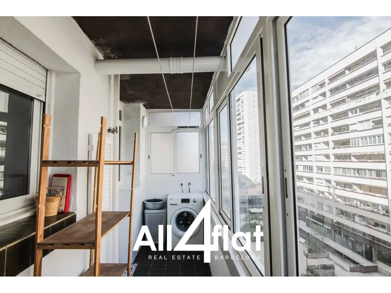 Terrasse von Wohnung zur Miete in Barcelona mit Heizung, Parkett und Terrasse