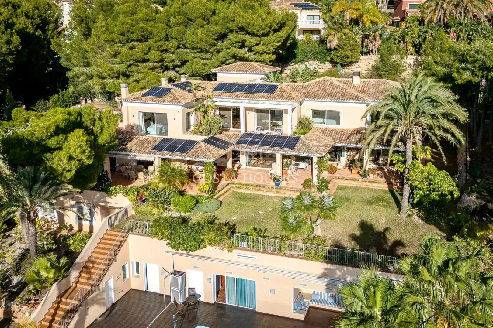 Vista exterior de Casa o chalet en venta en Altea con Aire acondicionado, Jardín privado y Terraza