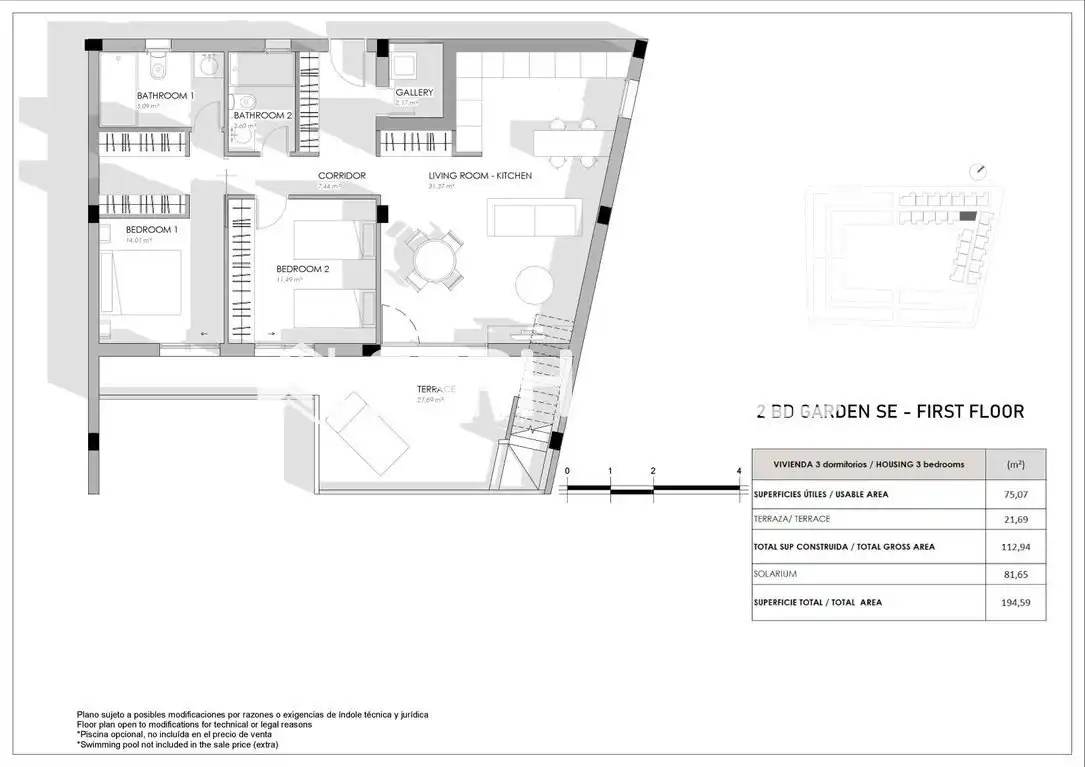 Bungalow amb terrassa en venda a Playa del Acequión, Náufragos y Rocío del Mar, imagen 9