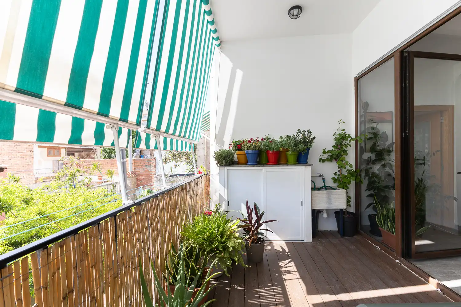Terrasse von Wohnung zur Miete in Valencia mit Klimaanlage, Heizung und Parkett