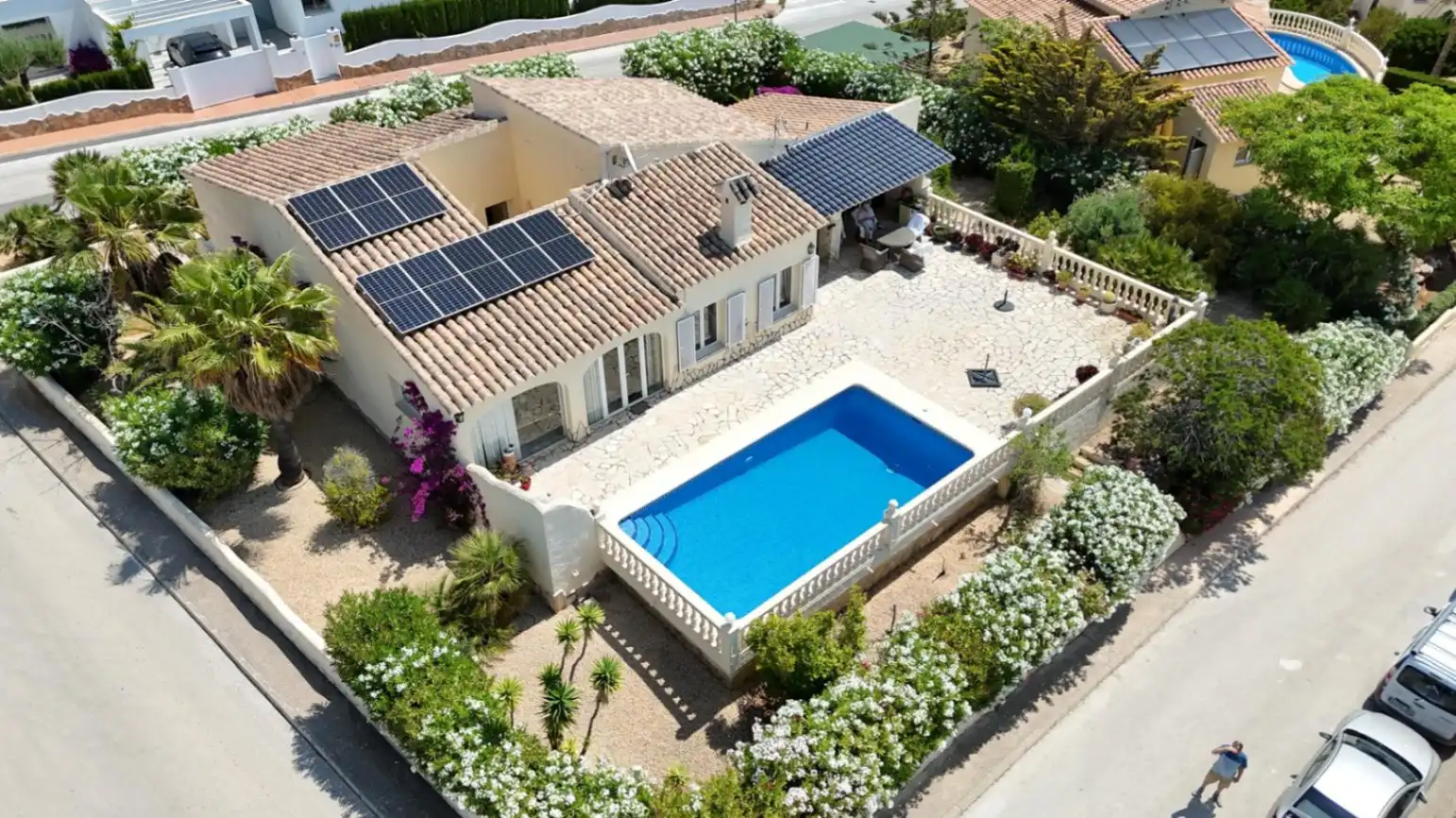 Vista exterior de Casa o chalet en venta en Benitachell / El Poble Nou de Benitatxell con Aire acondicionado, Calefacción y Jardín privado