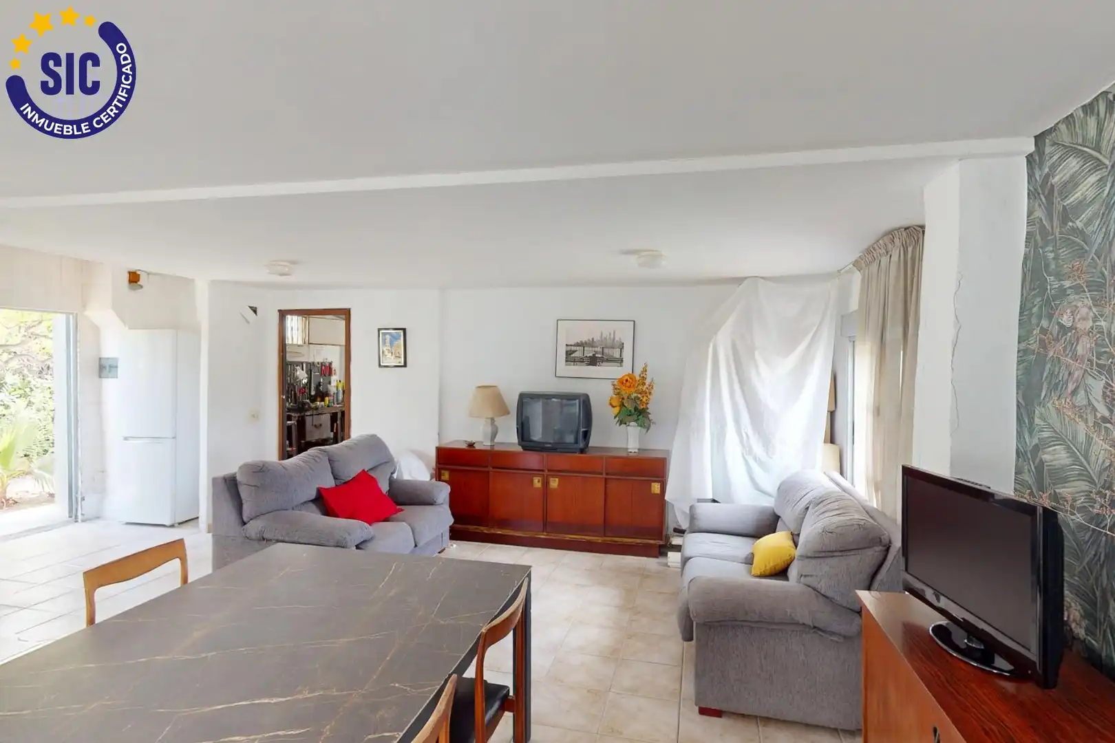 Living room of Houses for sale in Benicasim / Benicàssim  with Air Conditioner, Private garden and Terrace