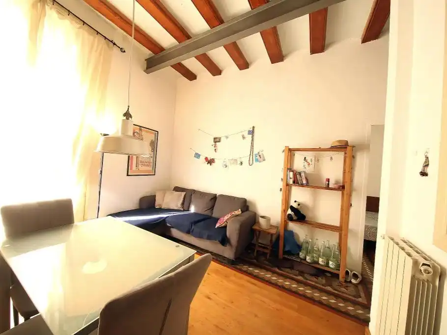 Sala de estar de Piso en venta en  Barcelona Capital con Aire acondicionado y Balcón