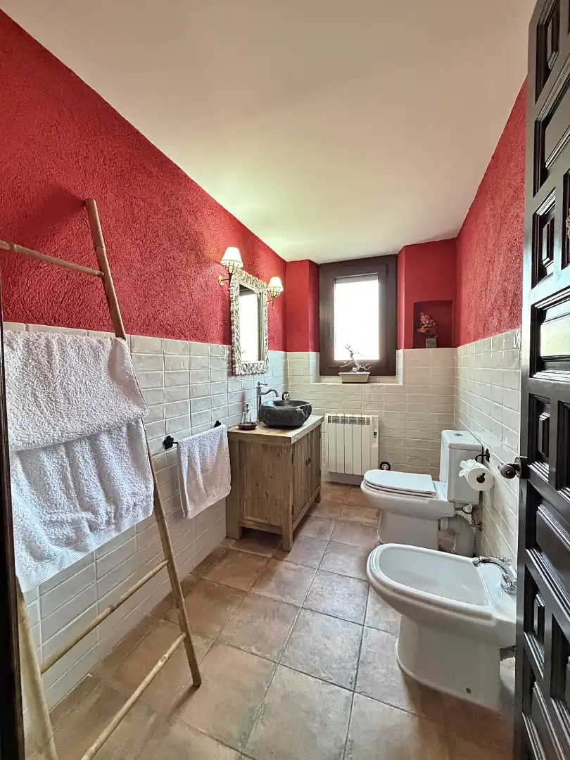 Baño de Finca rústica en venta en Moià con Calefacción, Jardín privado y Parquet