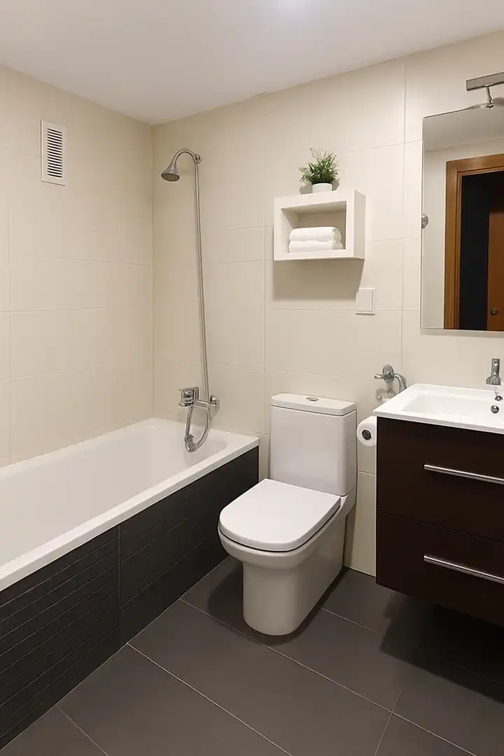 Badezimmer von Wohnung zur Miete in El Pla del Real