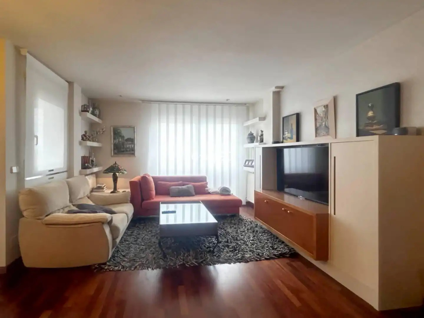 Sala d'estar de Àtic en venda en Lleida amb Parquet, Terrassa i Traster