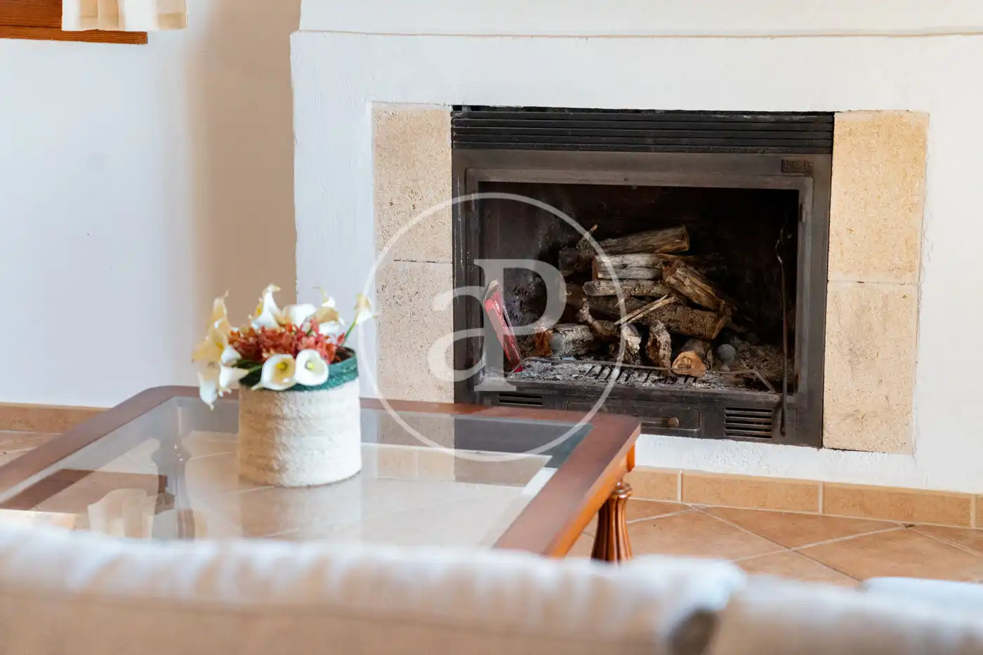 Living room of Houses for rent in Sencelles  with Air Conditioner, Heating and Private garden