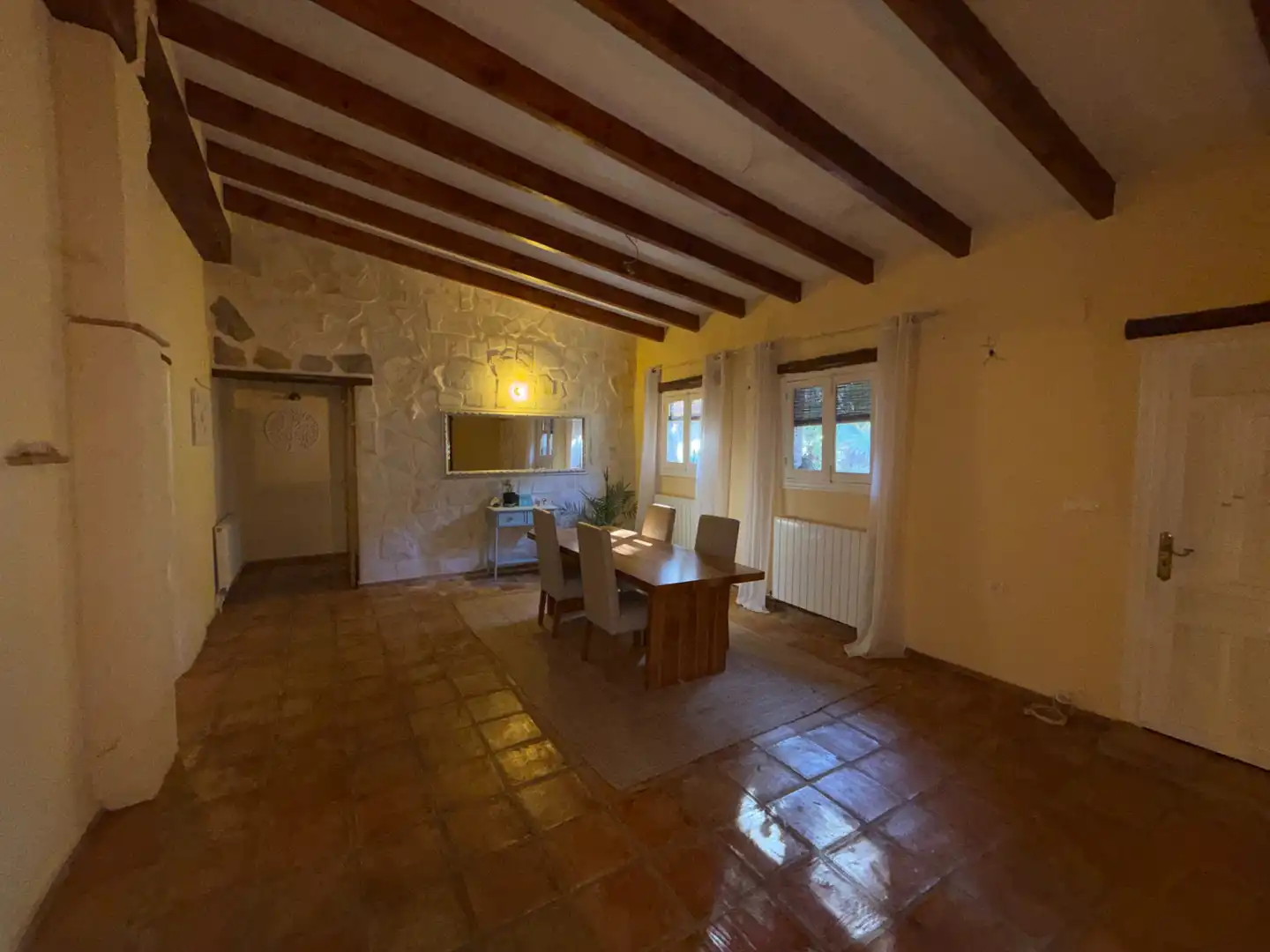 Dining room of Country homes for sale in Castell de Castells  with Air Conditioner, Heating and Private garden