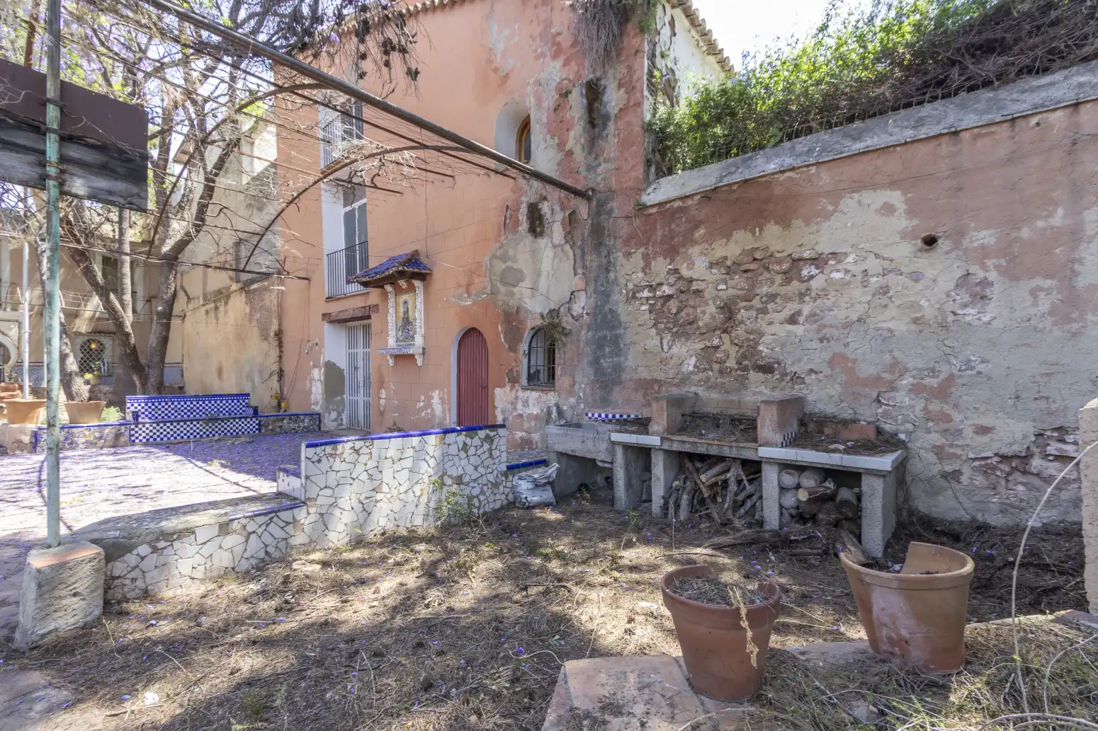 Vista exterior de Casa adosada en venda en Náquera amb Jardí privat i Piscina