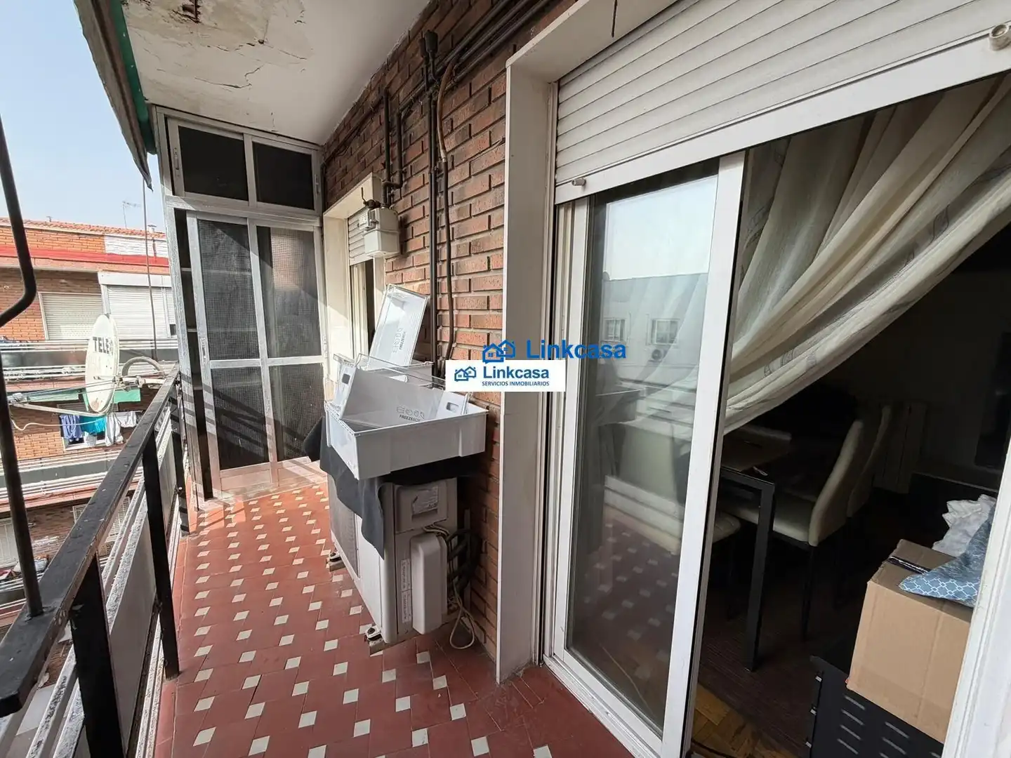 Balcony of Flat for sale in  Madrid Capital  with Air Conditioner, Heating and Parquet flooring