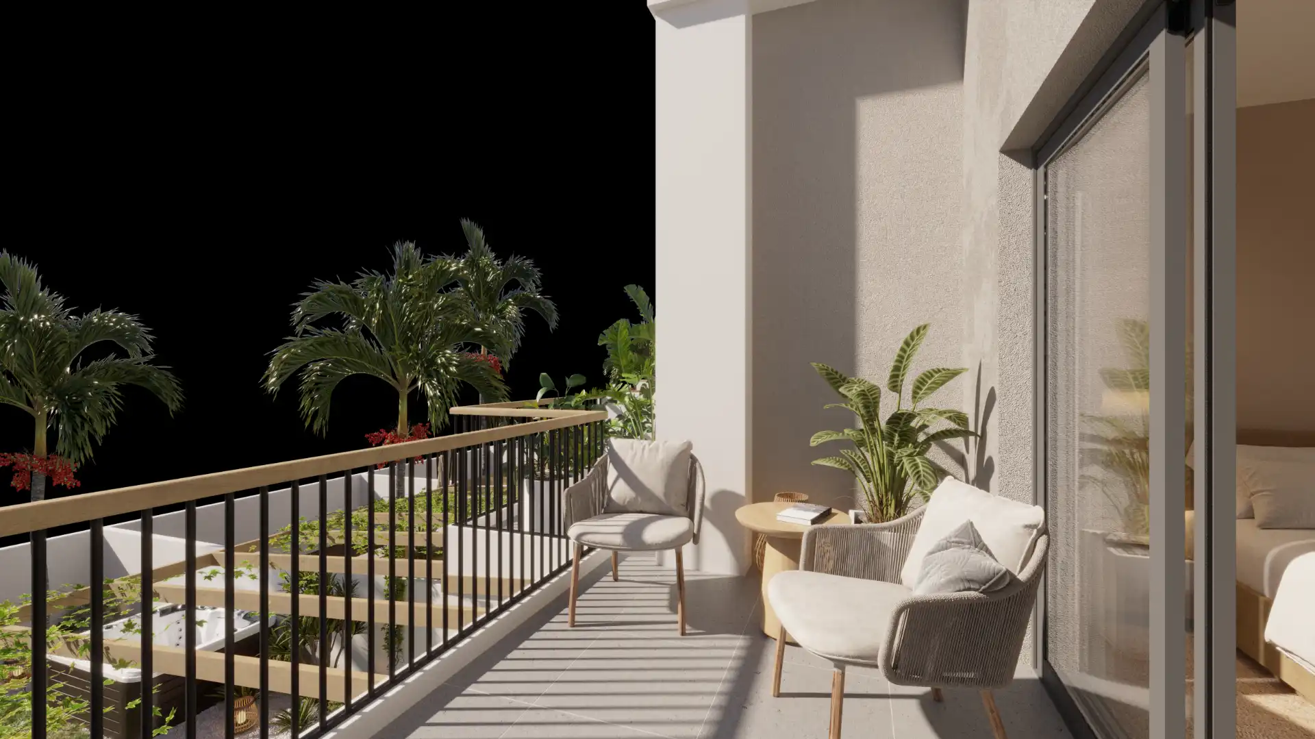 Terrasse von Maisonette zum Verkauf in San Miguel de Abona mit Klimaanlage, Privatgarten und Terrasse