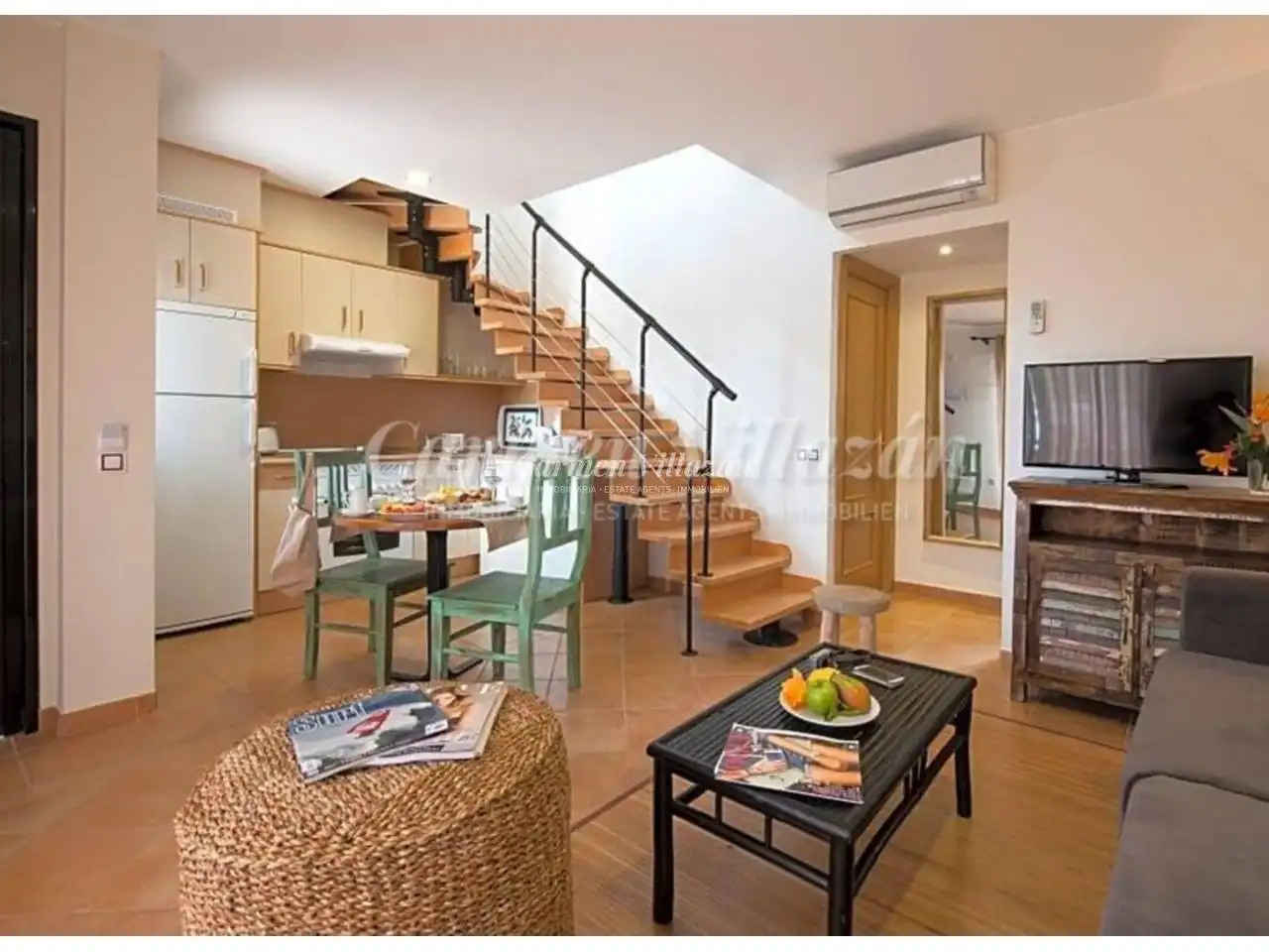 Sala de estar de Dúplex en venta en La Oliva con Terraza, Balcón y Piscina comunitaria