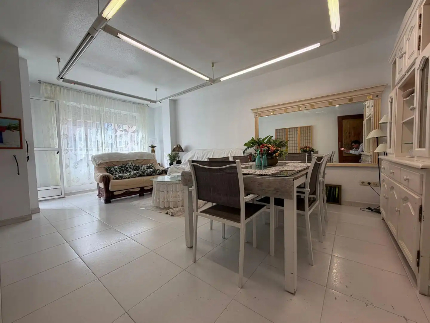 Dining room of Flat for sale in Águilas  with Terrace, Storage room and Furnished