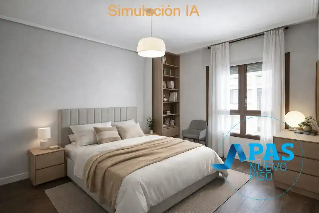 Schlafzimmer von Wohnung zum Verkauf in Santander mit Heizung