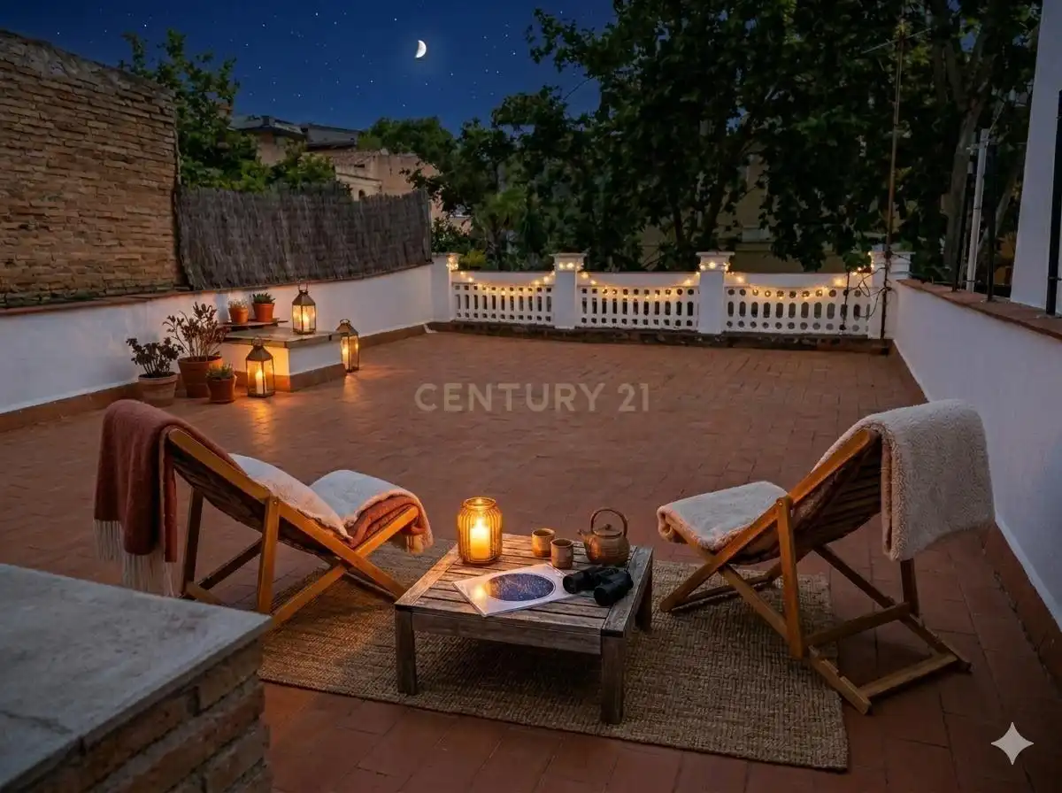 Terraza de Casa adosada en venta en Barcelona con Aire acondicionado, Jardín privado y Trastero