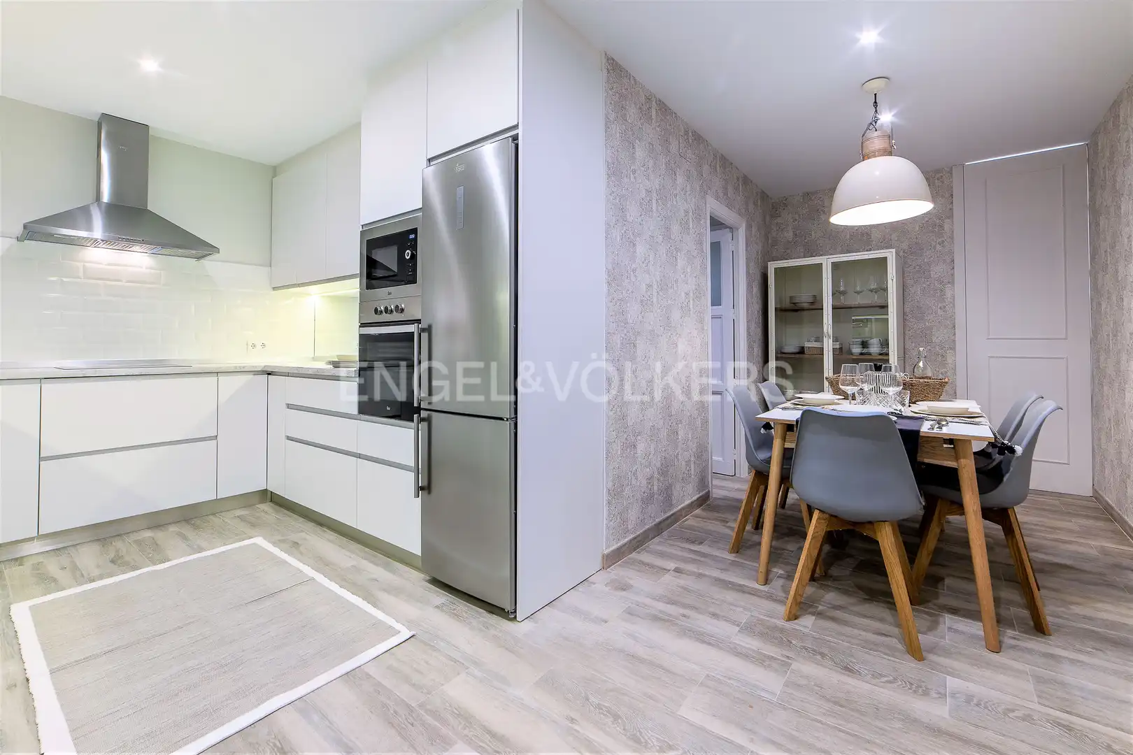 Cocina de Piso de alquiler en Madrid con Aire acondicionado, Calefacción y Parquet