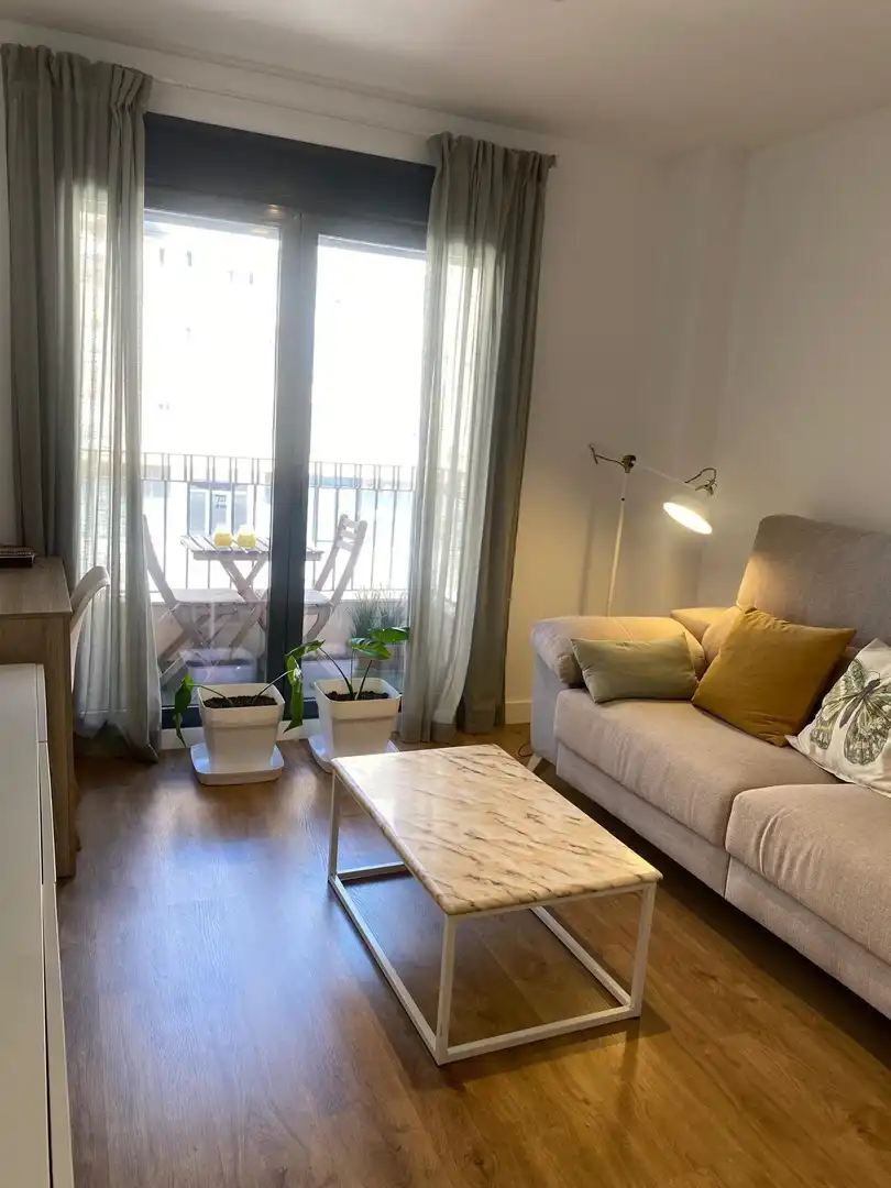 Sala d'estar de Apartament de lloguer en Mislata amb Aire condicionat, Calefacció i Parquet