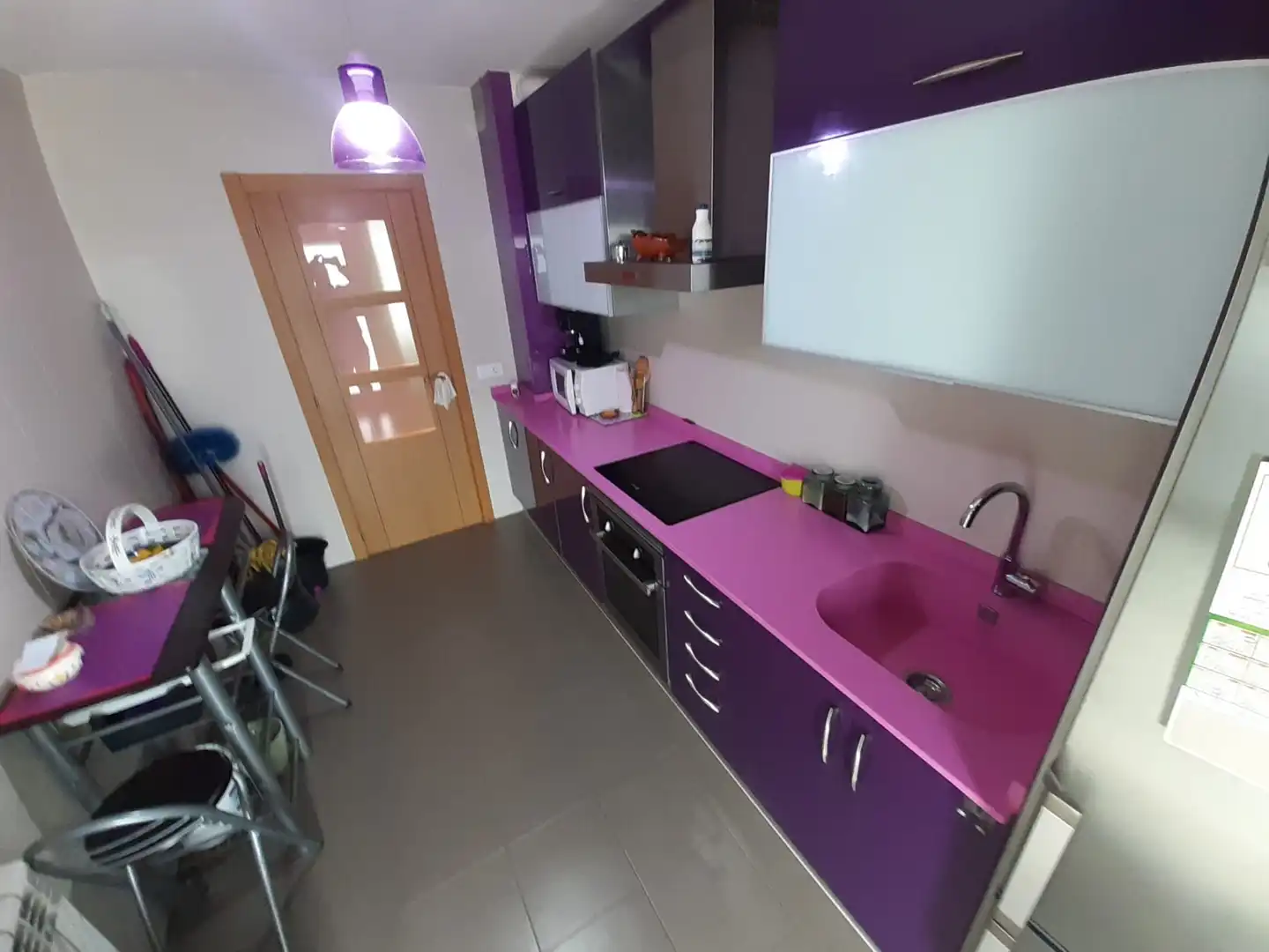 Cocina de Apartamento en venta en Morales del Vino con Parquet y Piscina comunitaria