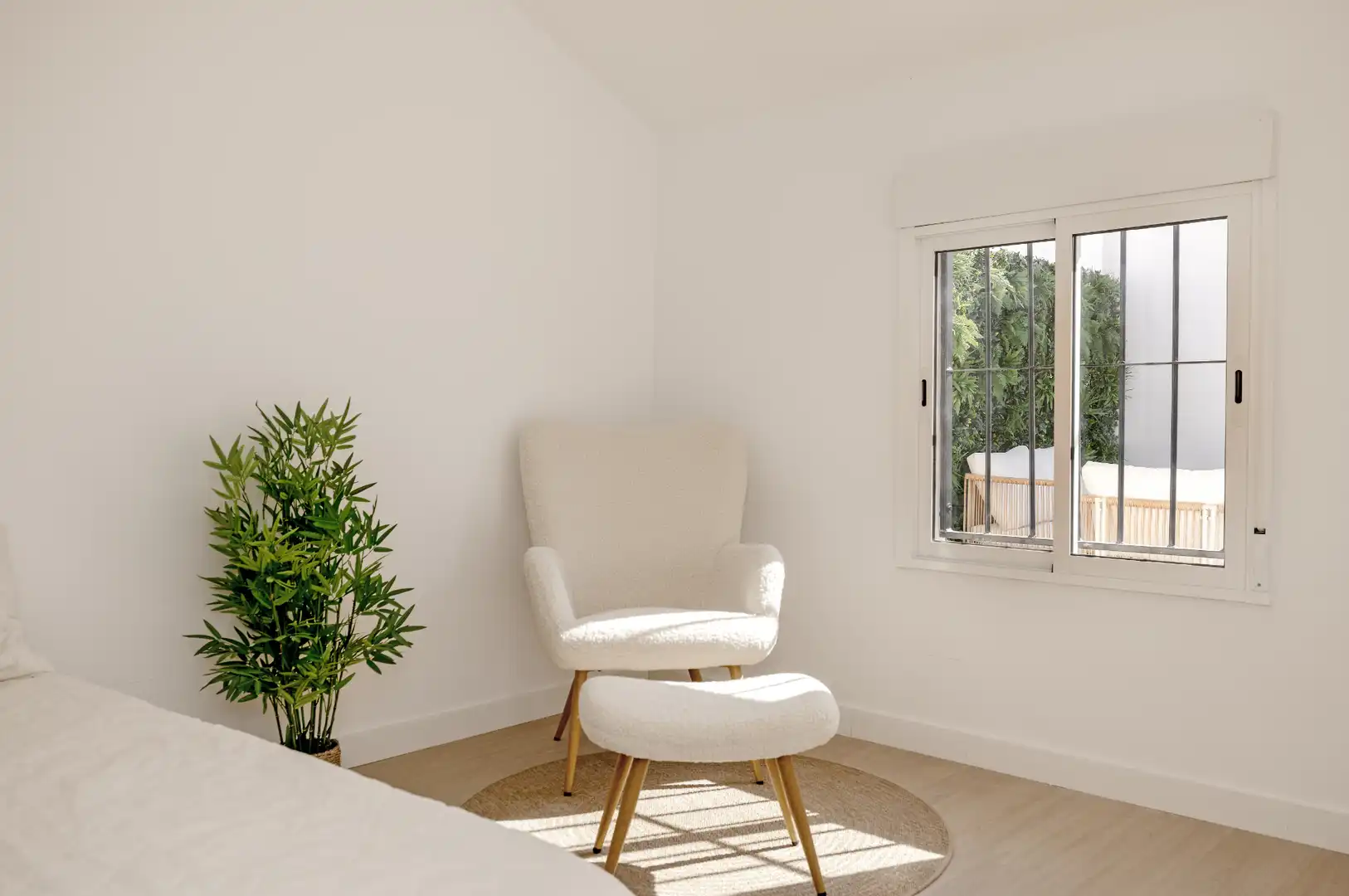 Schlafzimmer von Dachboden zum Verkauf in Málaga mit Klimaanlage, Heizung und Terrasse