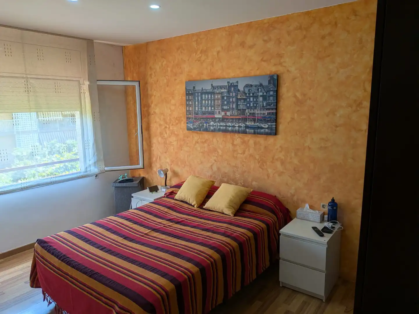 Bedroom of Flat for sale in Sabadell  with Air Conditioner, Parquet flooring and Furnished