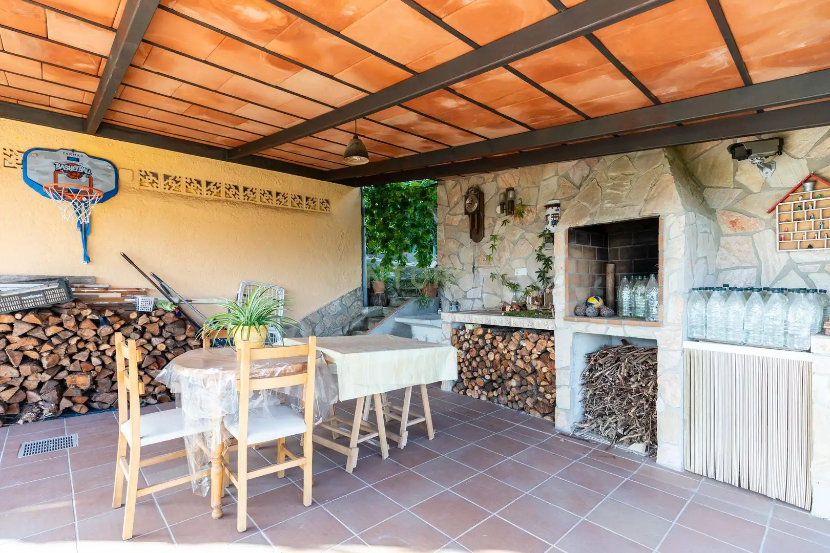 Terrassa de Casa o xalet en venda en Fogars de la Selva amb Jardí privat