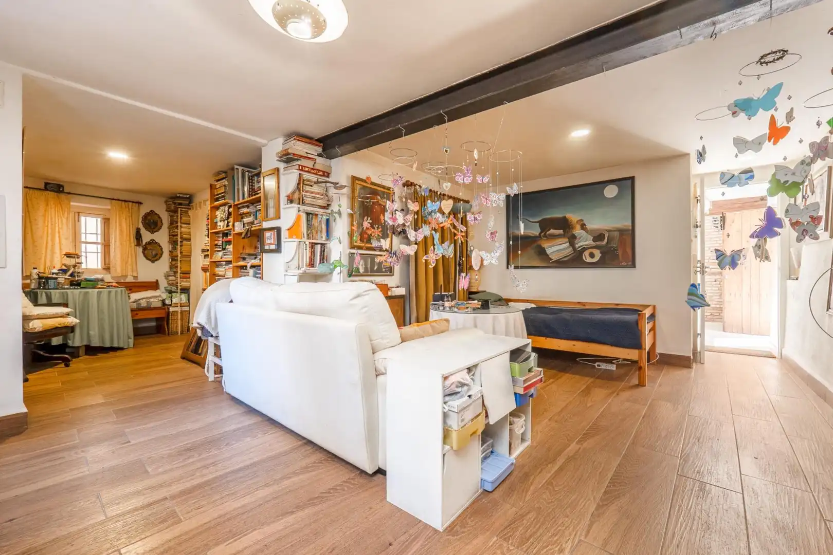 Living room of Houses for sale in Granada  with Air Conditioner, Terrace and Furnished
