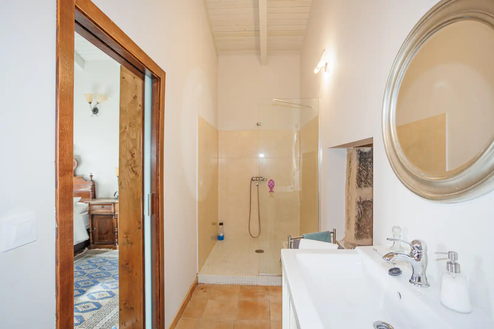 Baño de Finca rústica en venta en A Laracha   con Amueblado