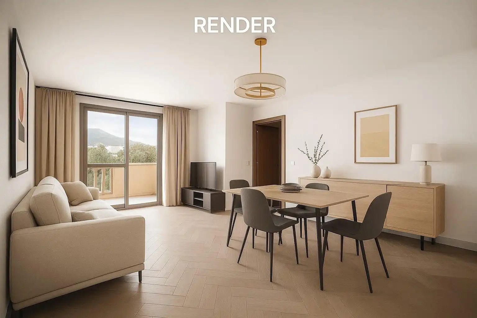 Wohnzimmer von Wohnung zum Verkauf in Rincón de la Victoria mit Terrasse, Abstellraum und Balkon