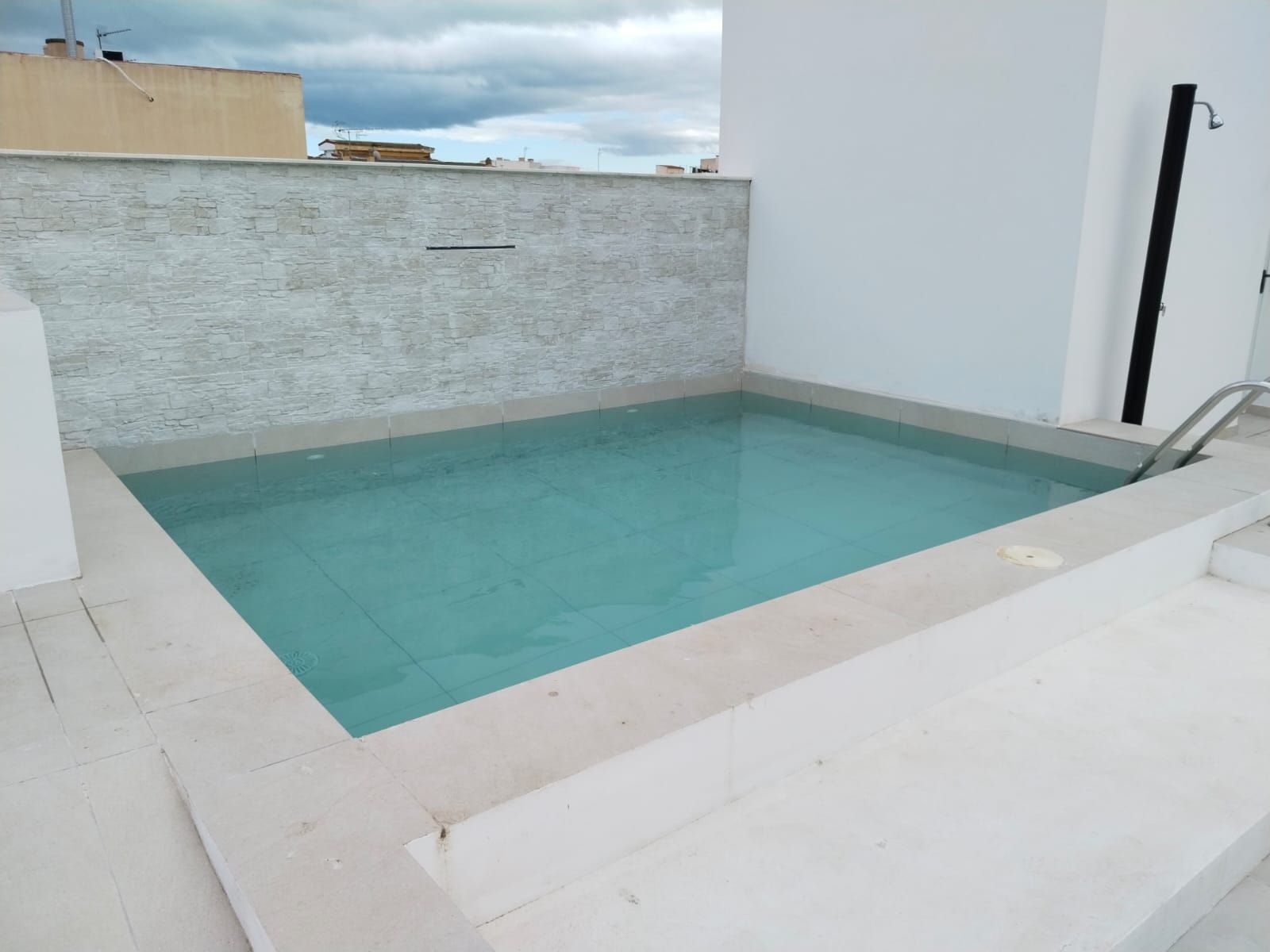 Piscina de Piso de alquiler en Málaga Capital con Aire acondicionado, Calefacción y Amueblado