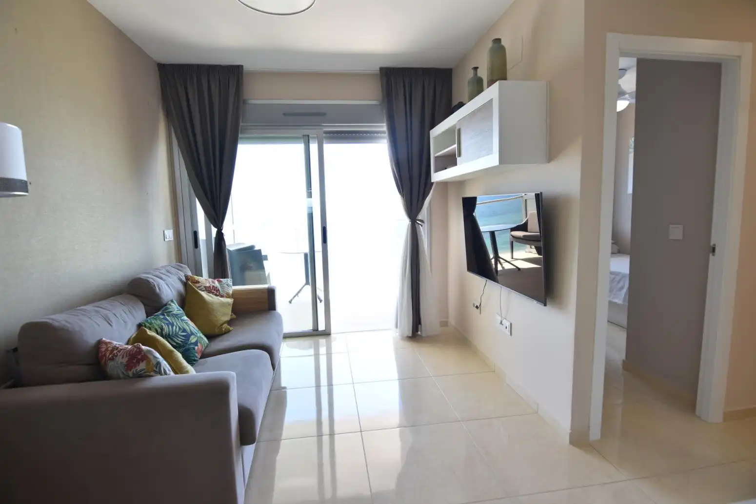 Living room of Flat for sale in Oropesa del Mar / Orpesa  with Air Conditioner, Heating and Private garden